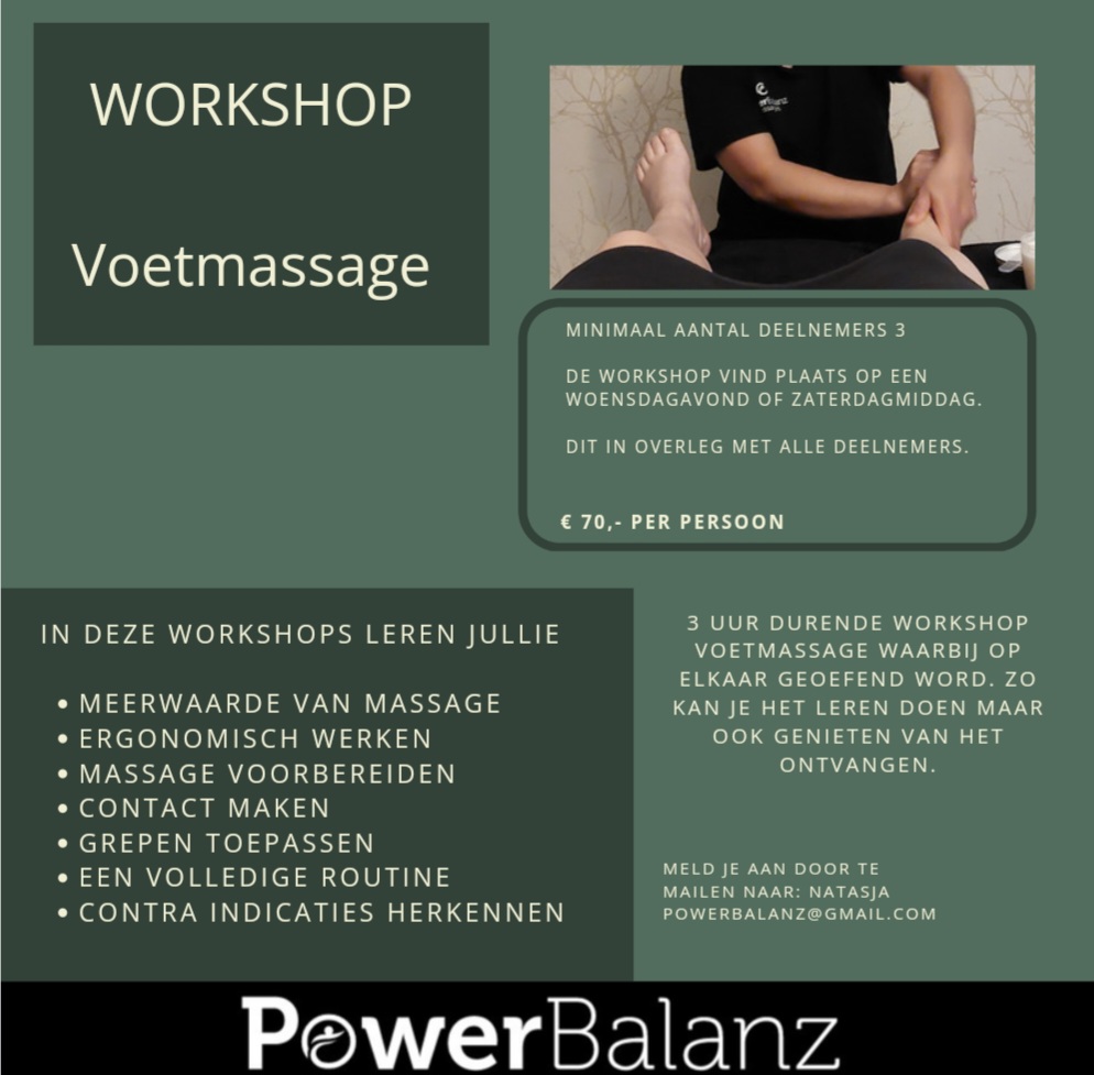 Voetmassage workshop
